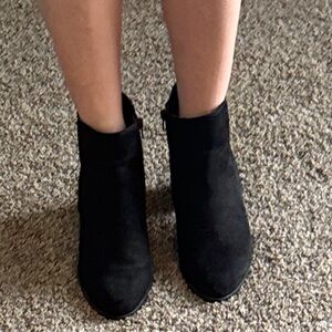 Express Black Ankle Booties